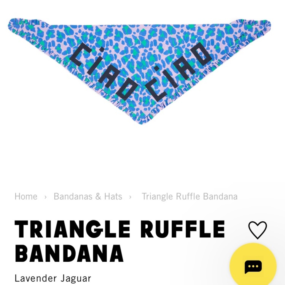 Clare V Ciao Triangle Ruffle Bandana